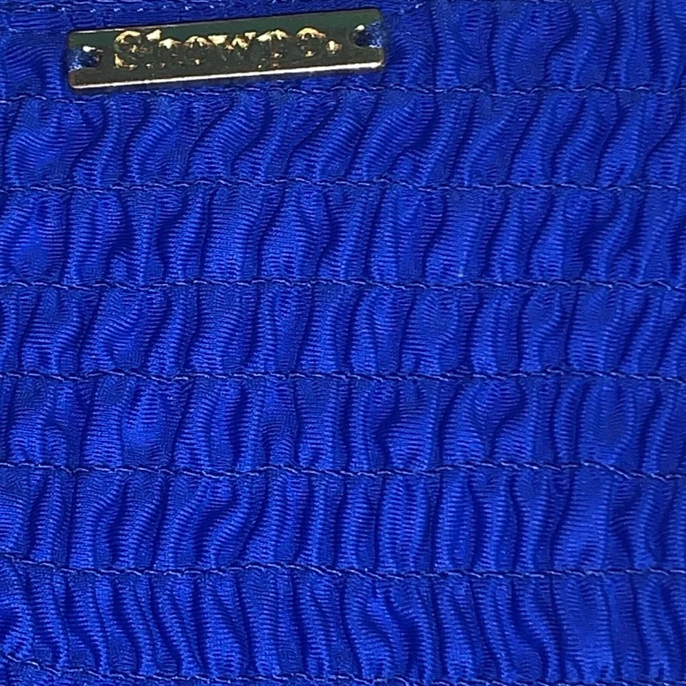 NWT‎ SHOWPO Bikini Set Women's Cobalt Blue  Rory Top Sz 2  Anais Bottom Sz 4